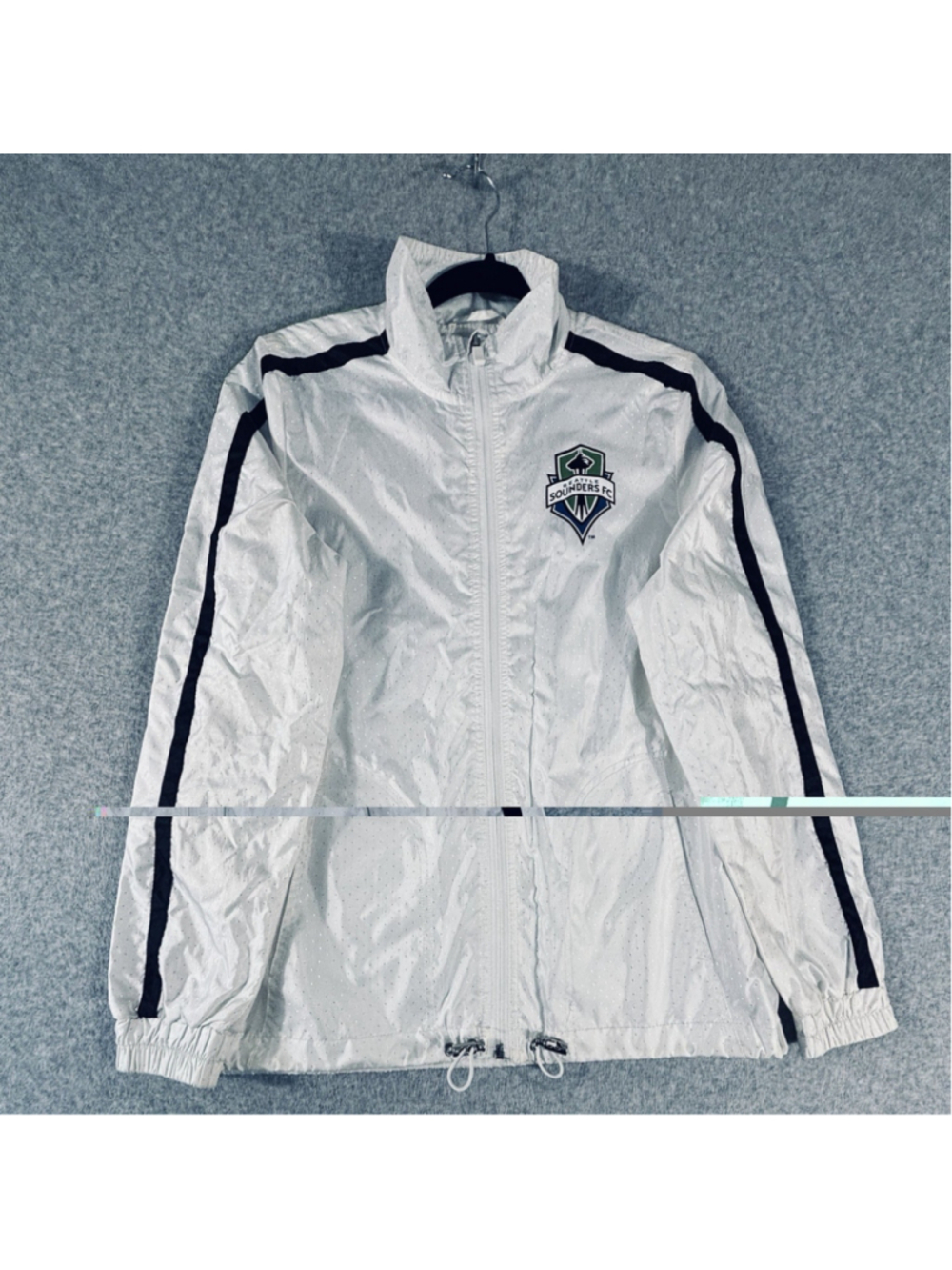Seattle Sounders FC Windbreaker Jacket Mens Small G 111by Carl Banks Full Zip